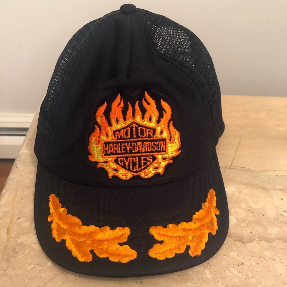 Vintage Harley Davidson Trucker Navigator Hat